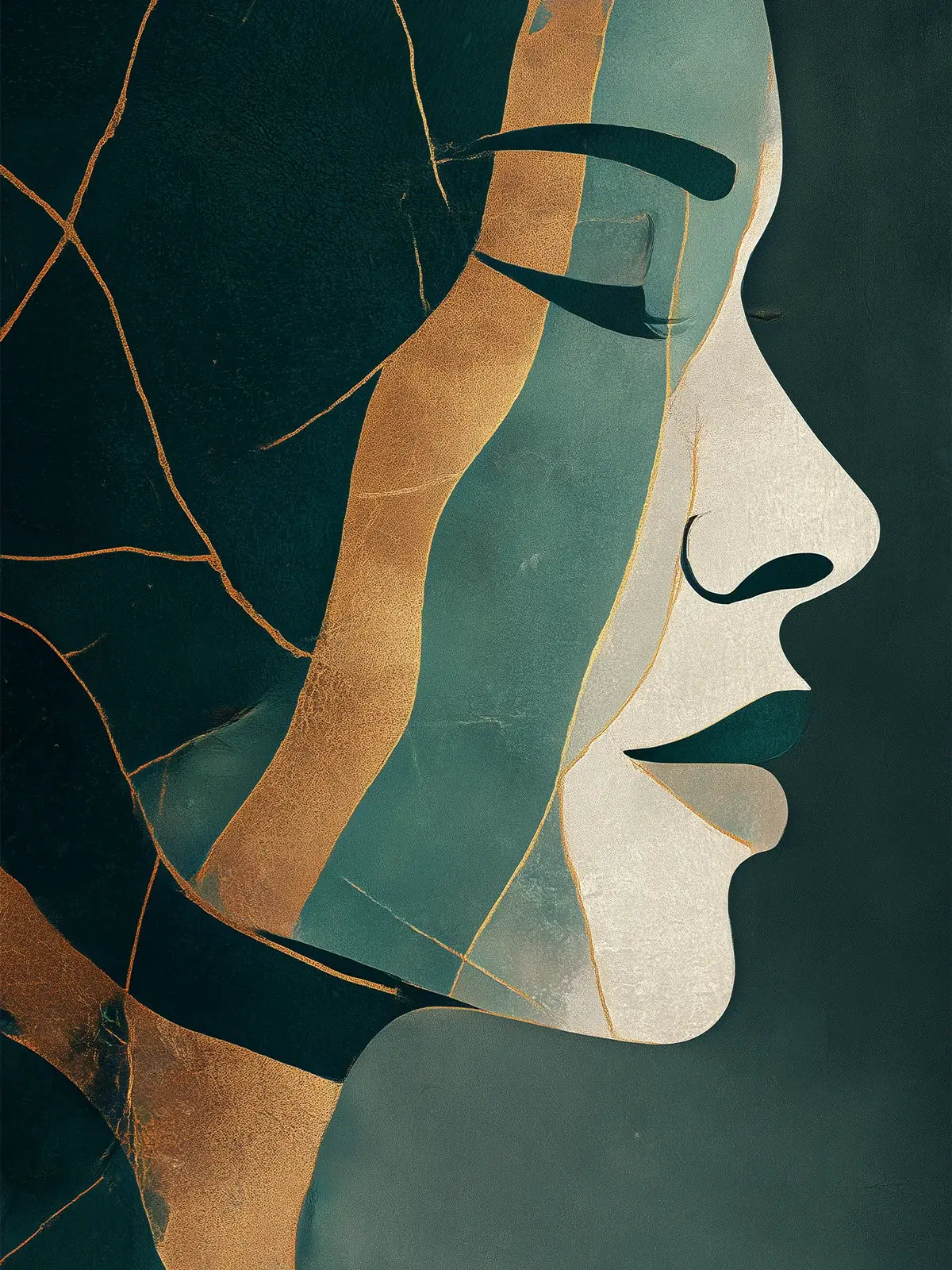 Metallbild - "Calm Face"