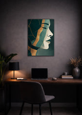 Metallbild - "Calm Face"