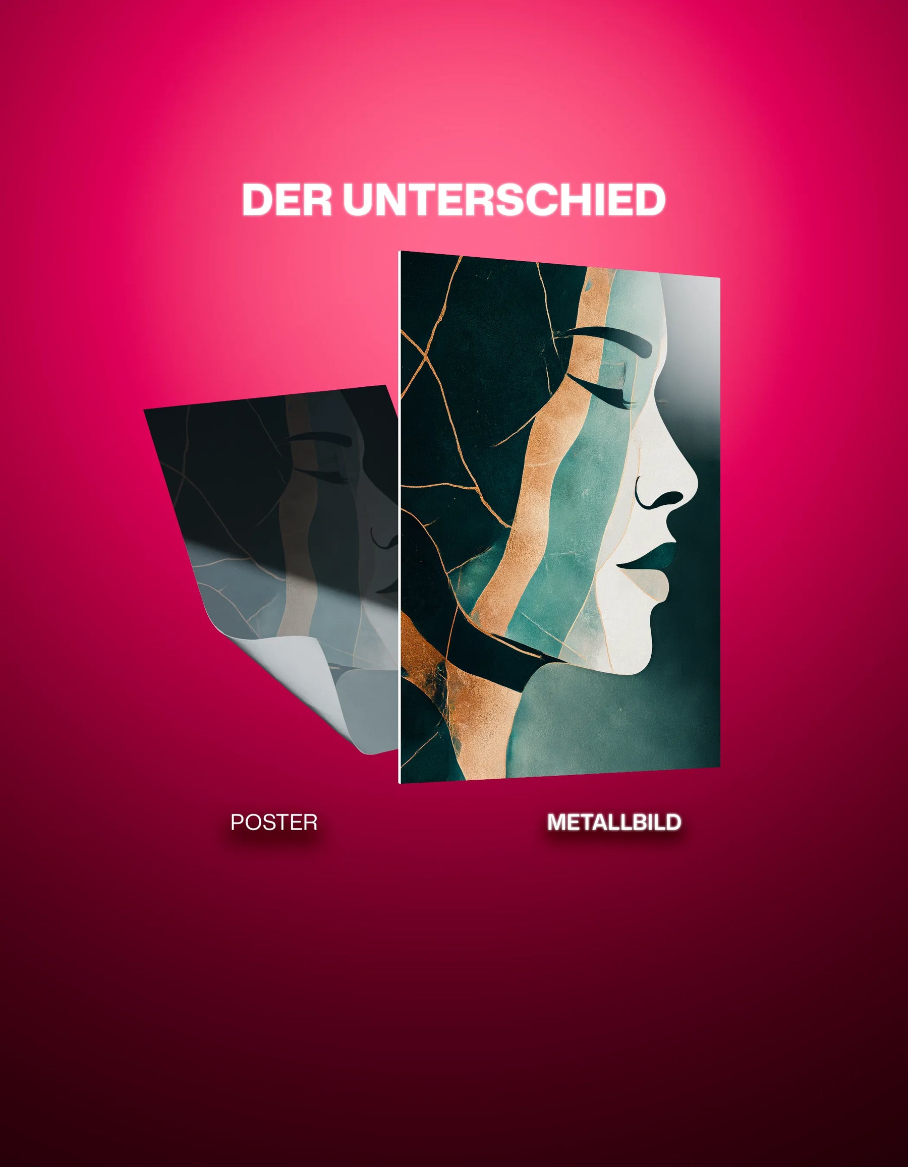 Metallbild - "Calm Face"