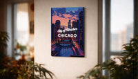 Metallbild -  "Chicago Comic"