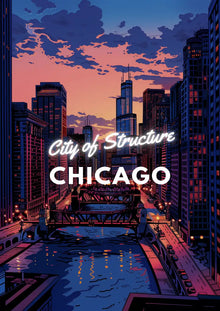 Metallbild -  "Chicago Comic"