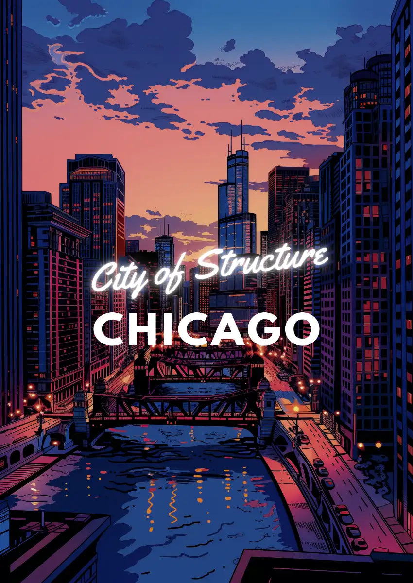 Metallbild -  "Chicago Comic"