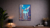 Metallbild -  "Dubai Comic"