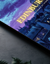 Metallbild - "Edinburgh Comic"