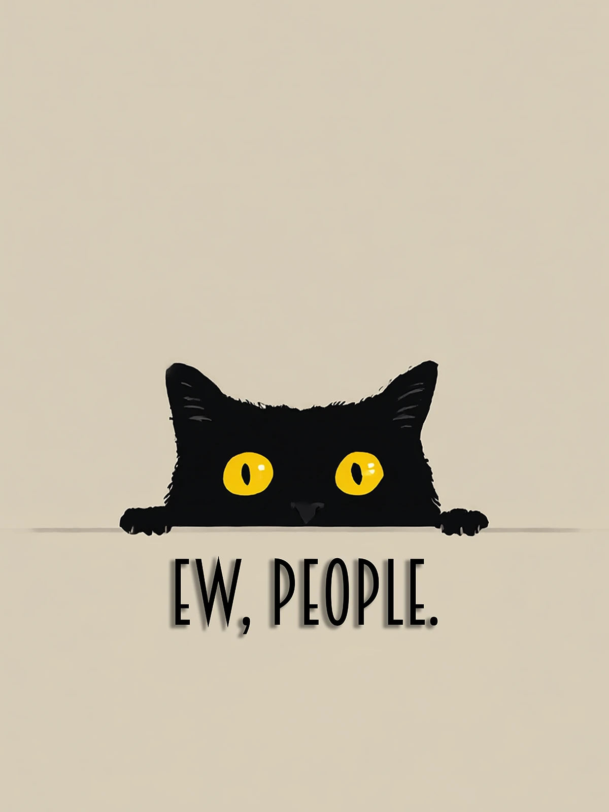 Metallbild - "Ew People"