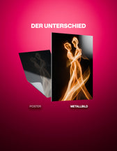 Metallbild - "Flame Couple"