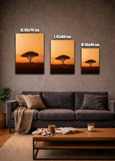 Metallbild - "Gold Horizon"