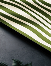 Metallbild - "Green Flow"