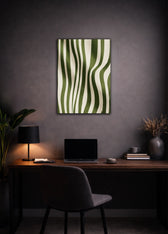 Metallbild - "Green Flow"