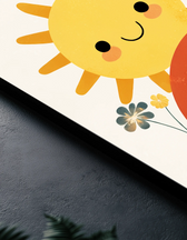 Metallbild - "Happy Sun"