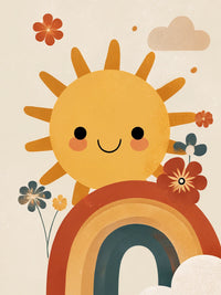 Metallbild - "Happy Sun"