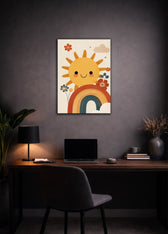 Metallbild - "Happy Sun"
