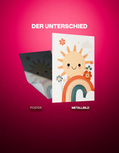 Metallbild - "Happy Sun"