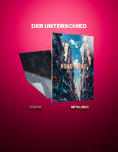 Metallbild -  "Hong Kong Comic"