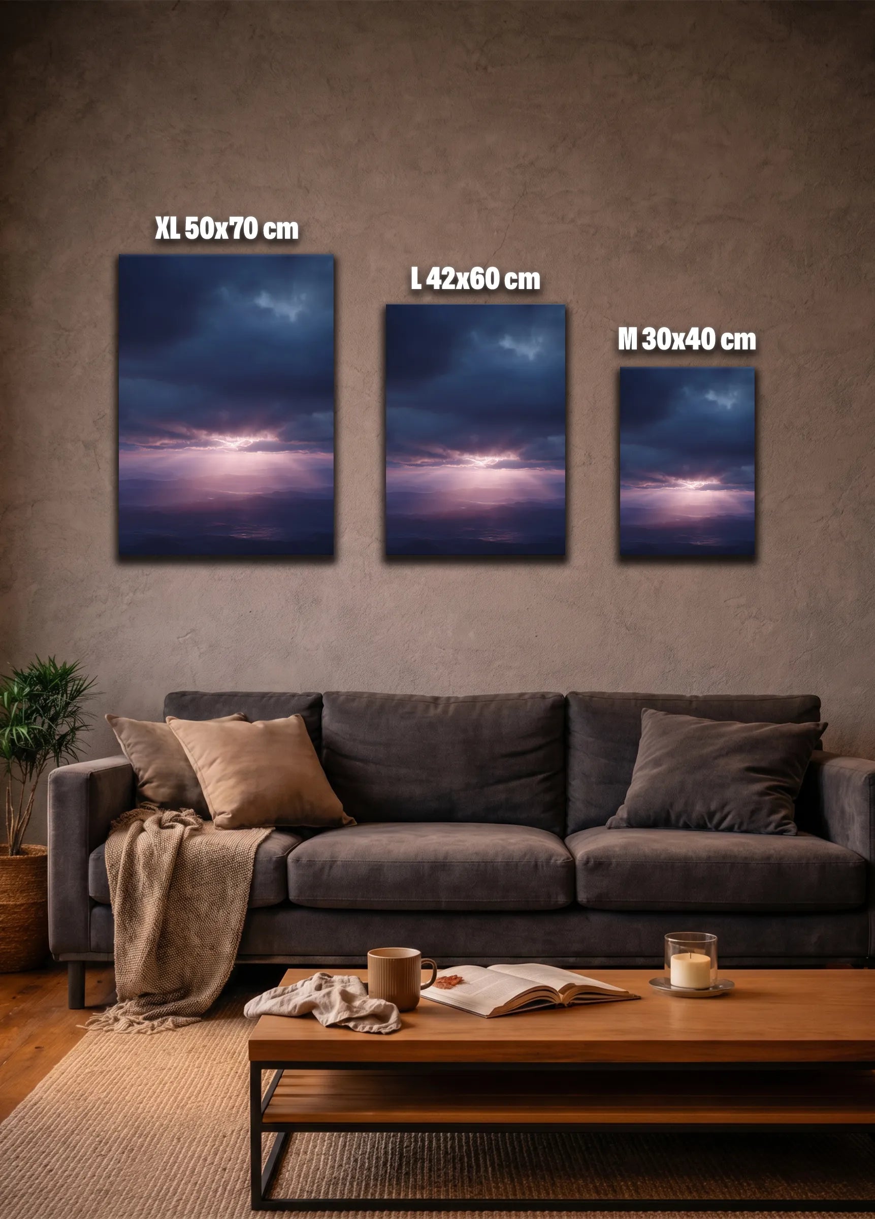 Metallbild - "Horizon Light"