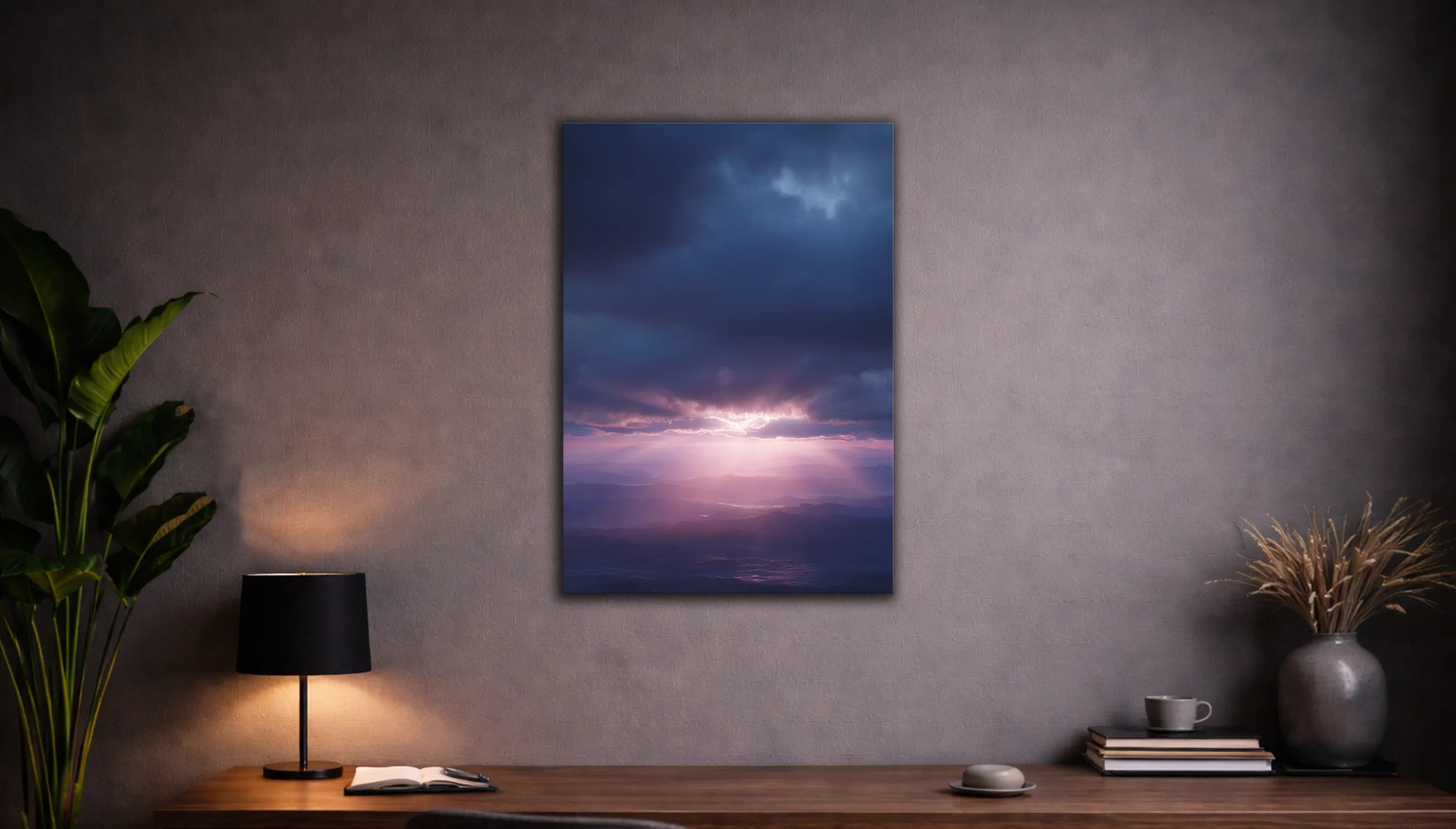 Metallbild - "Horizon Light"