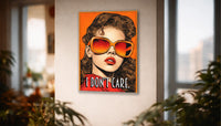 Metallbild - "I Dont Care"