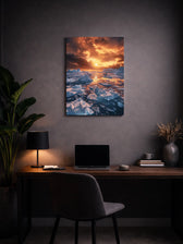 Metallbild - "Ice Horizon"