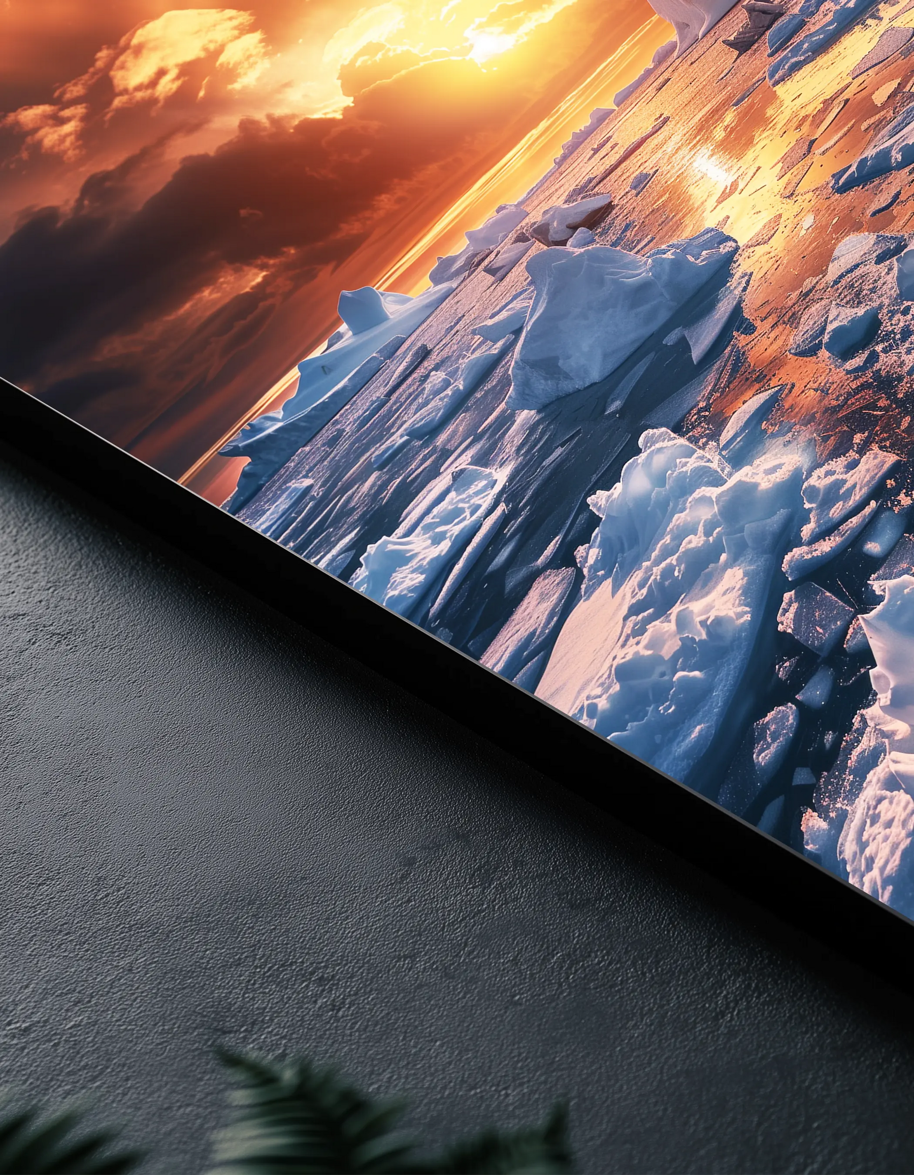 Metallbild - "Ice Horizon"