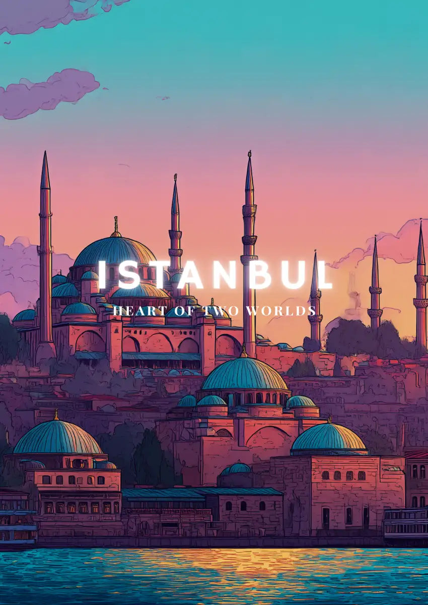 Metallbild - "Istanbul Comic"