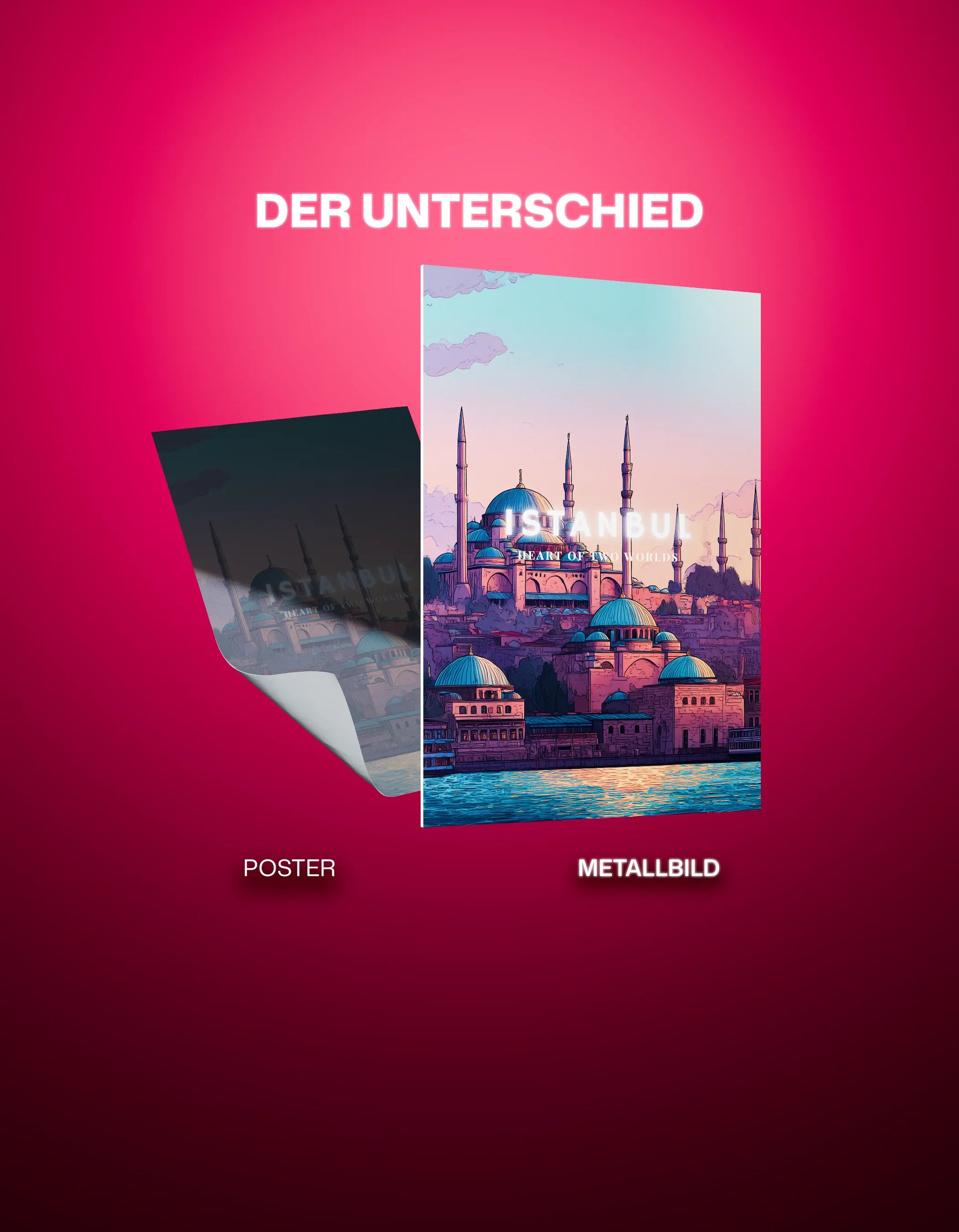 Metallbild - "Istanbul Comic"