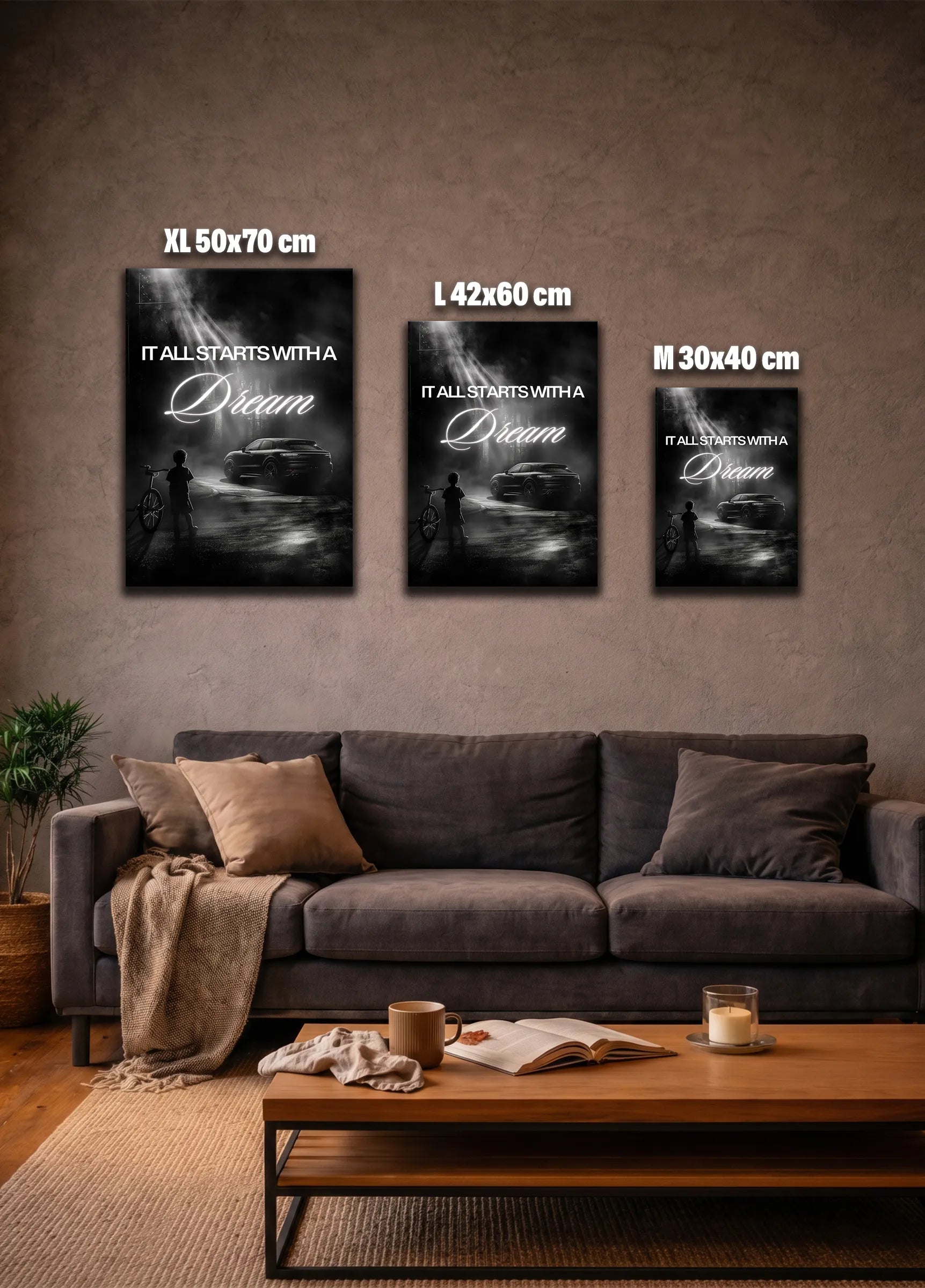 Metallbild - "It All Starts With A Dream"
