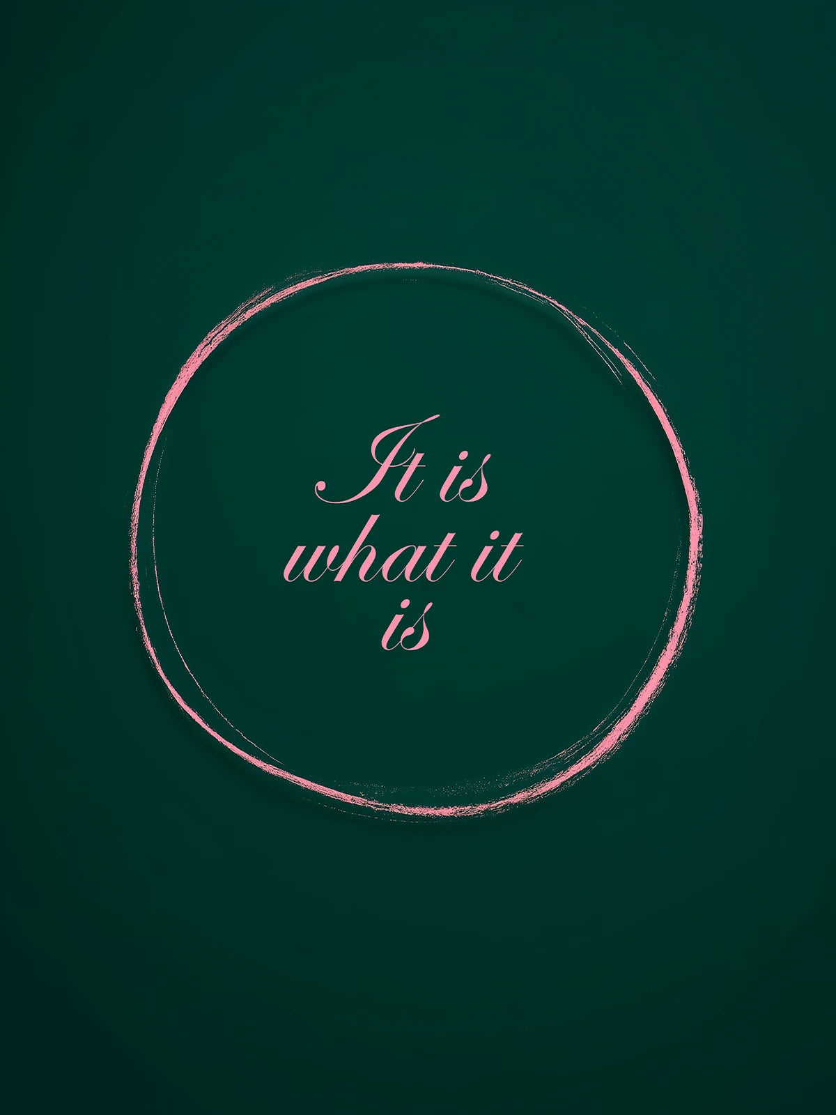 Metallbild - "It Is What It Is"