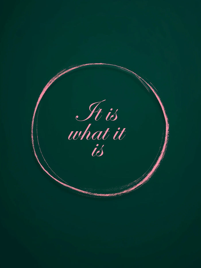 Metallbild - "It Is What It Is"