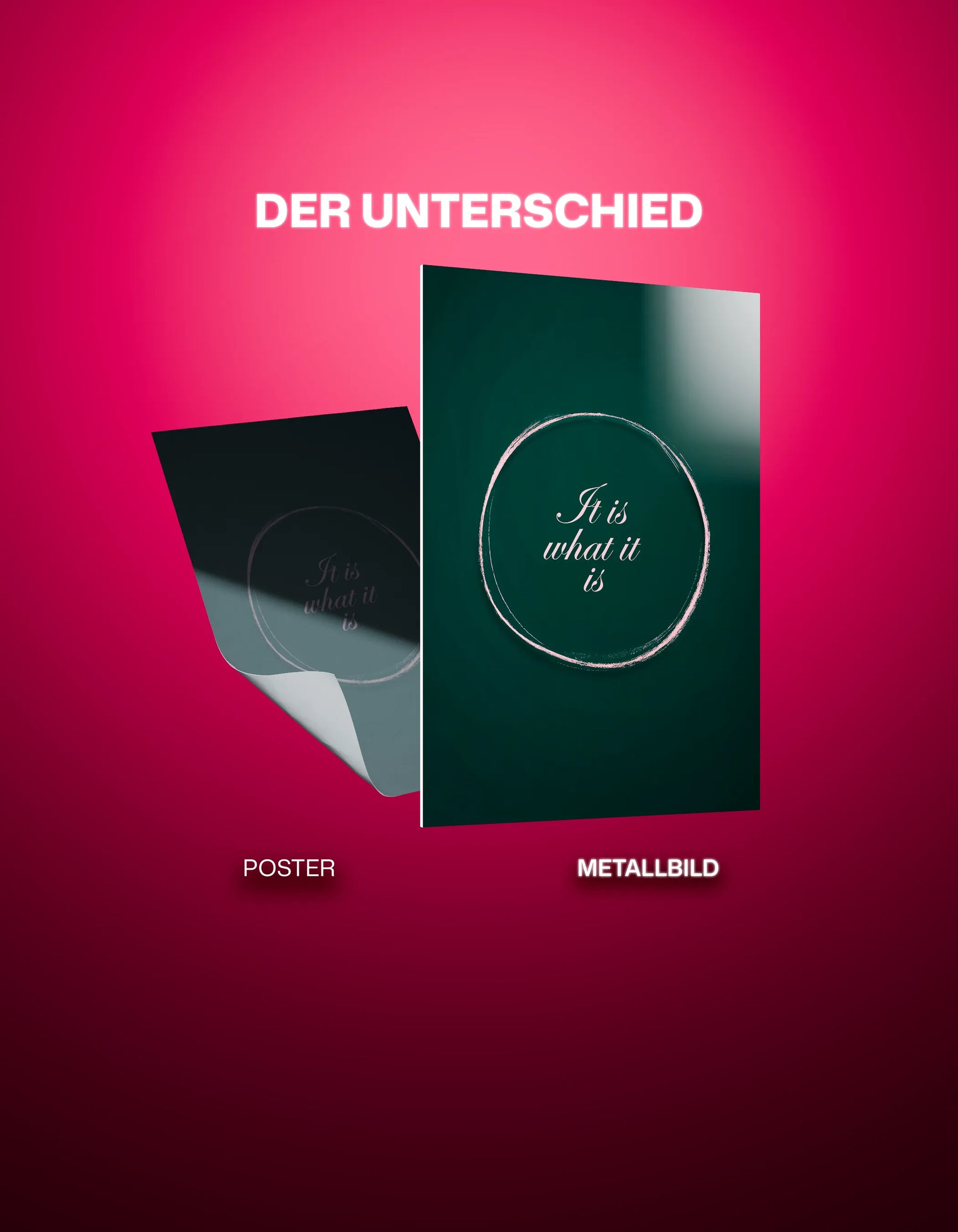 Metallbild - "It Is What It Is"