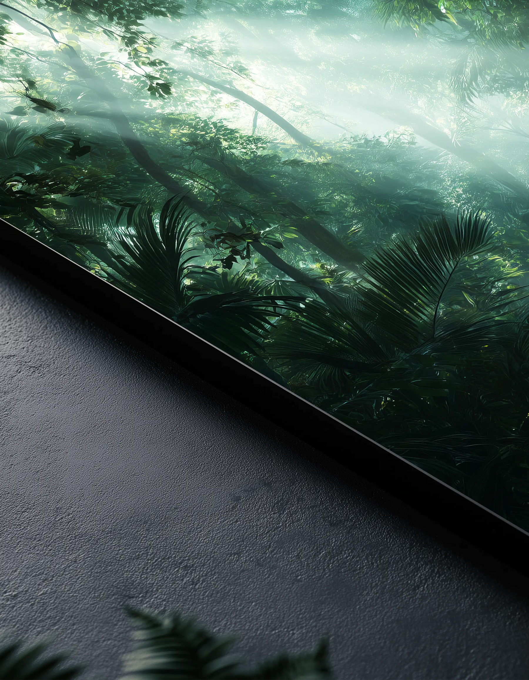 Metallbild - "Jungle Light"