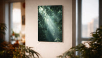 Metallbild - "Jungle Light"