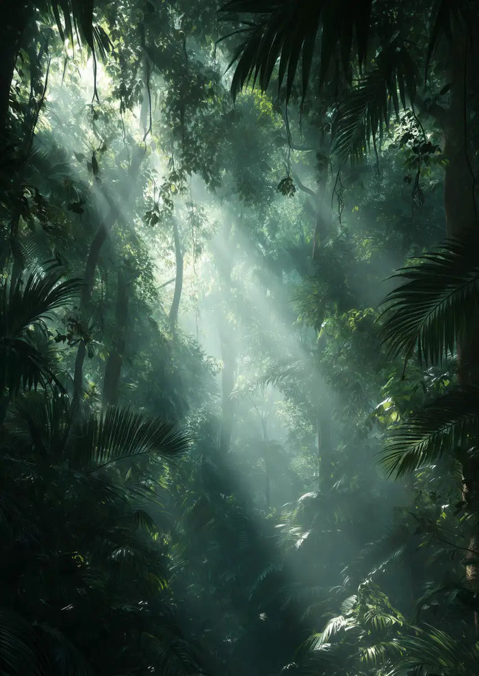 Metallbild - "Jungle Light"