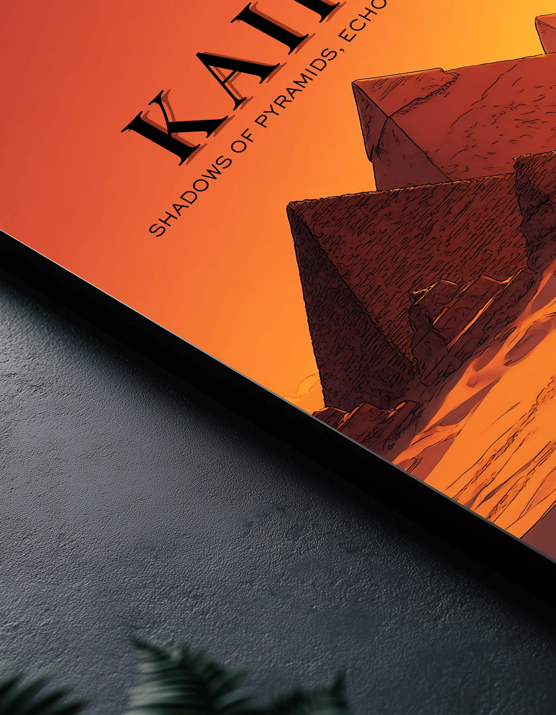 Metallbild - "Kairo Comic"