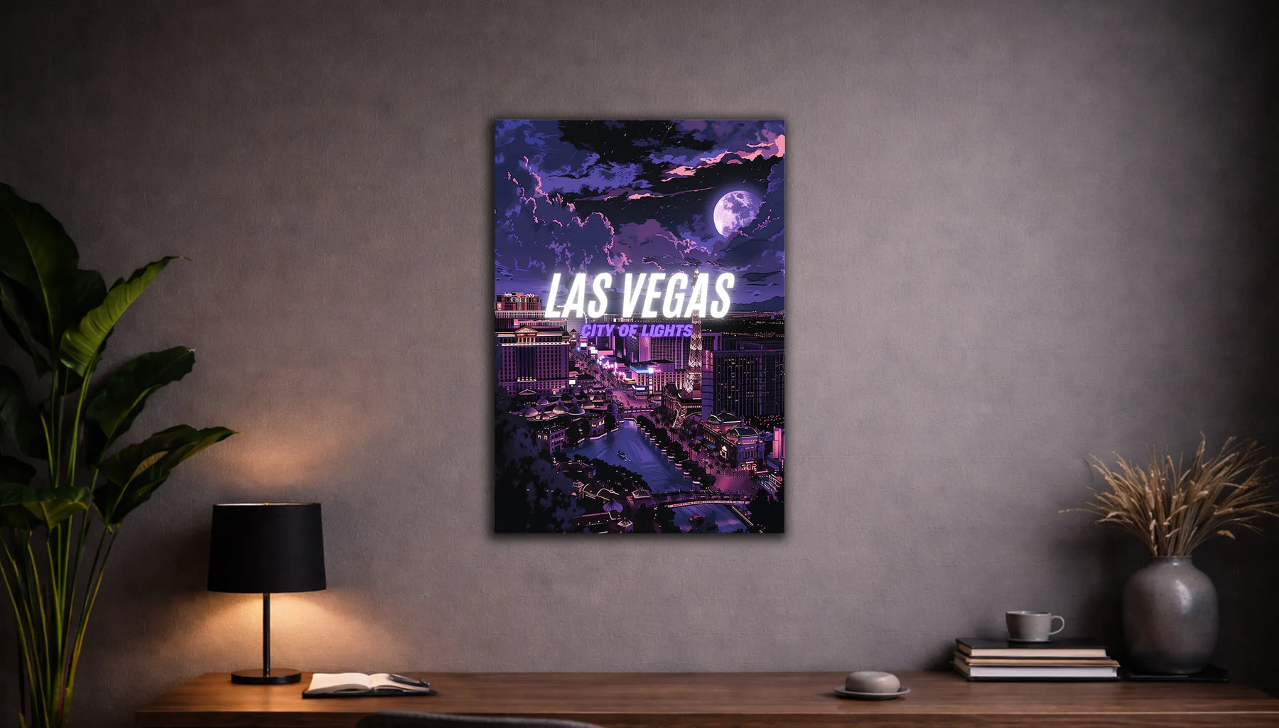 Metallbild - "Las Vegas Comic"