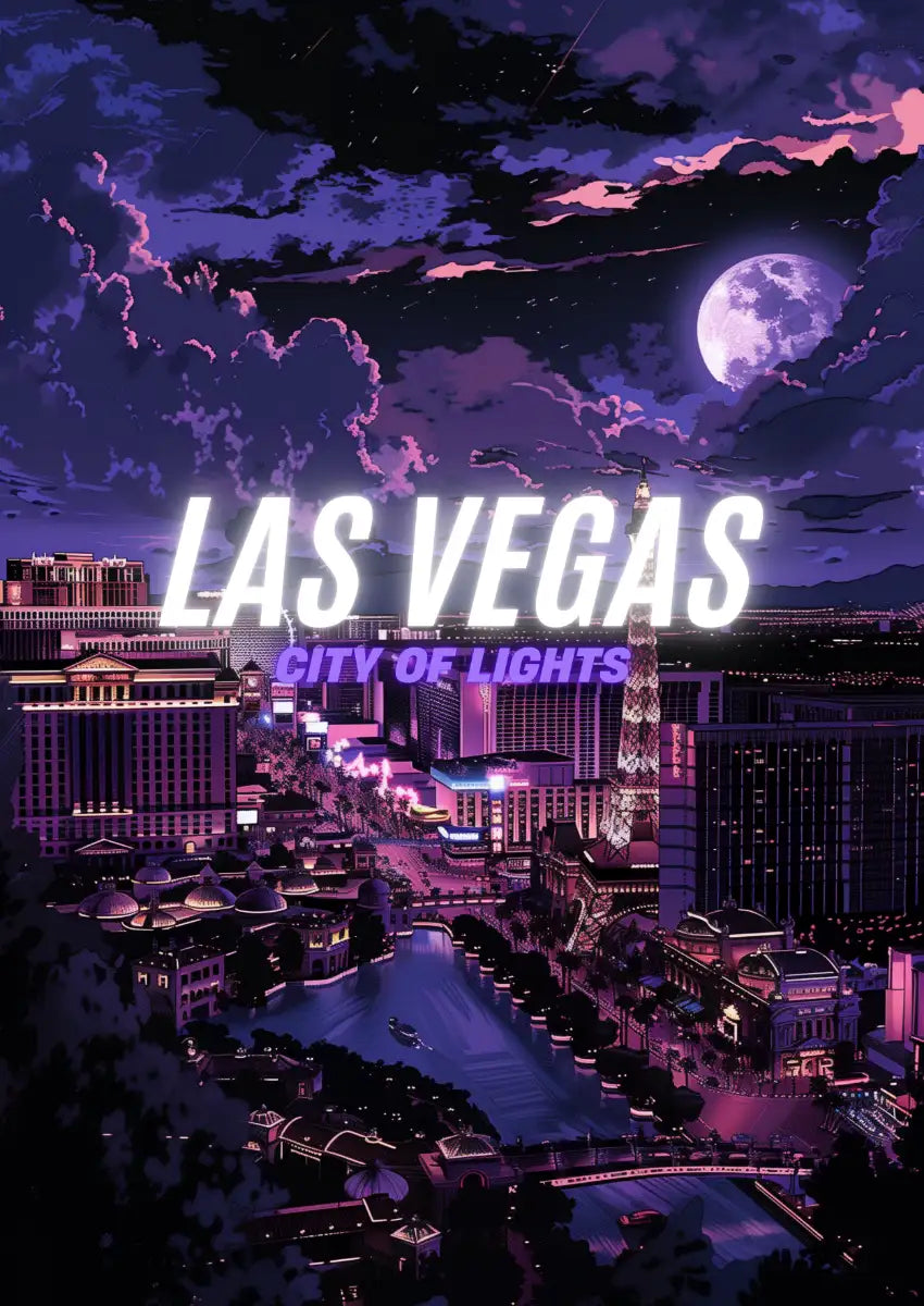 Metallbild - "Las Vegas Comic"