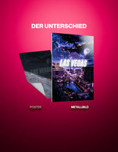 Metallbild - "Las Vegas Comic"