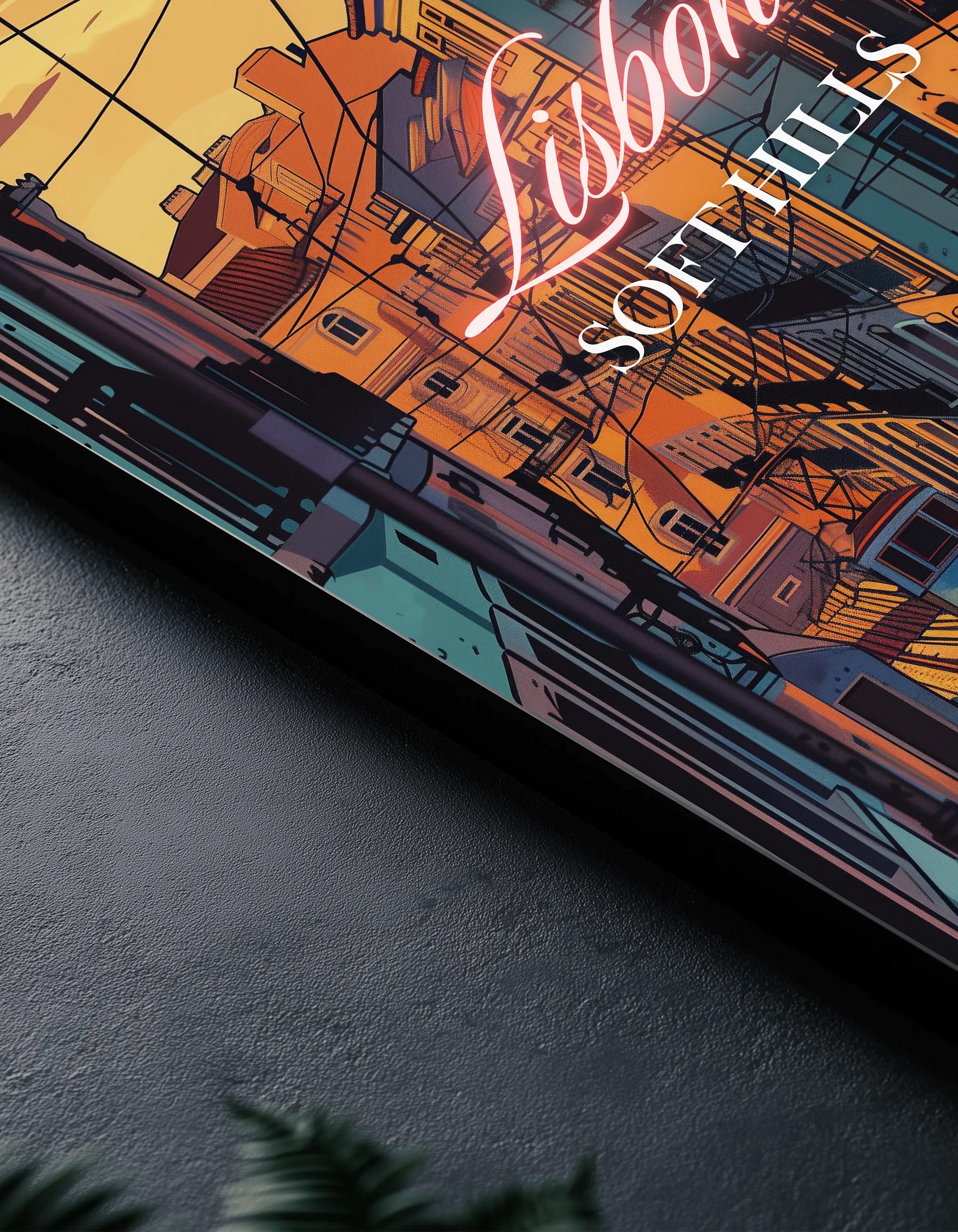 Metallbild -  "Lissabon Comic"