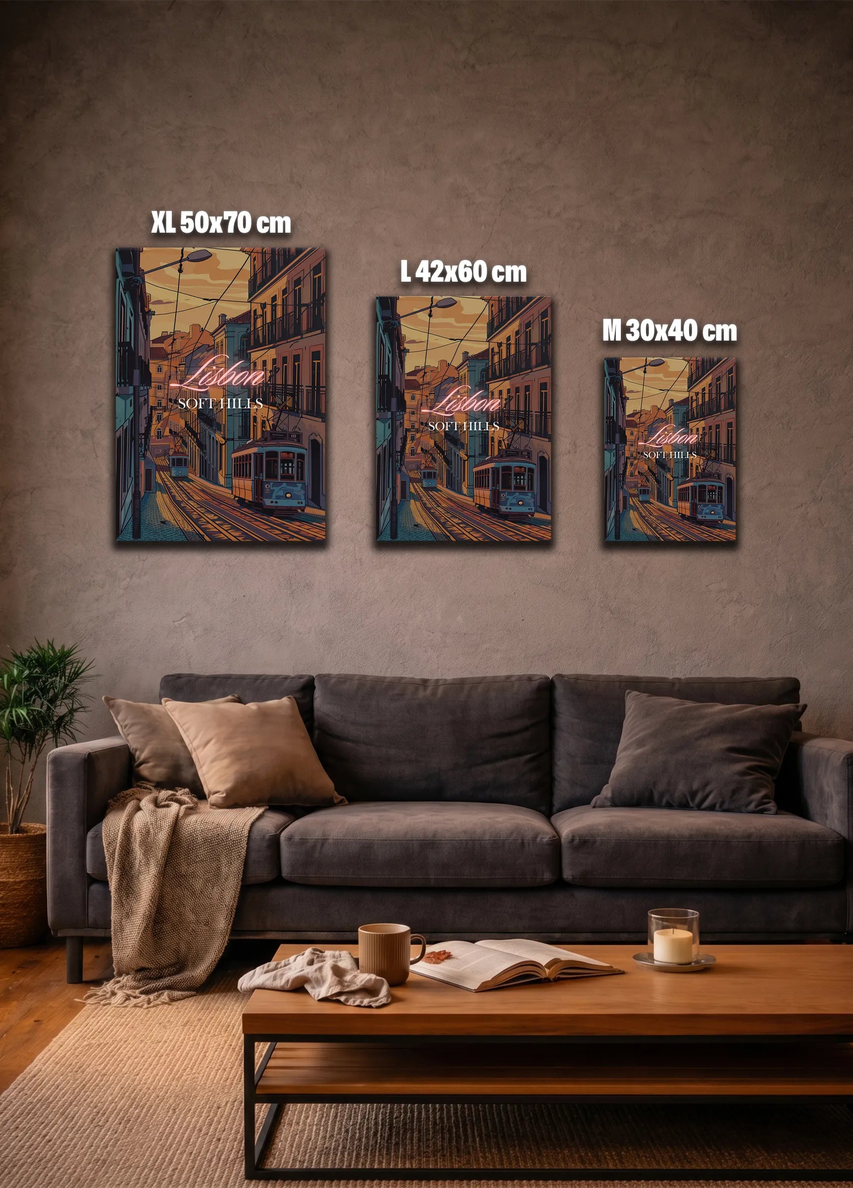 Metallbild -  "Lissabon Comic"