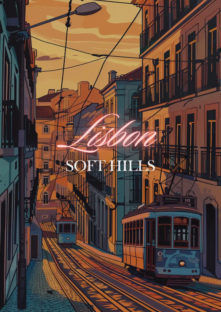 Metallbild -  "Lissabon Comic"