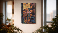 Metallbild -  "Lissabon Comic"