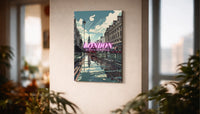 Metallbild -  "London Comic"