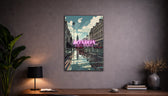 Metallbild -  "London Comic"