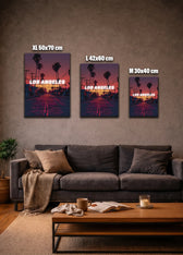 Metallbild -  "Los Angeles Comic"