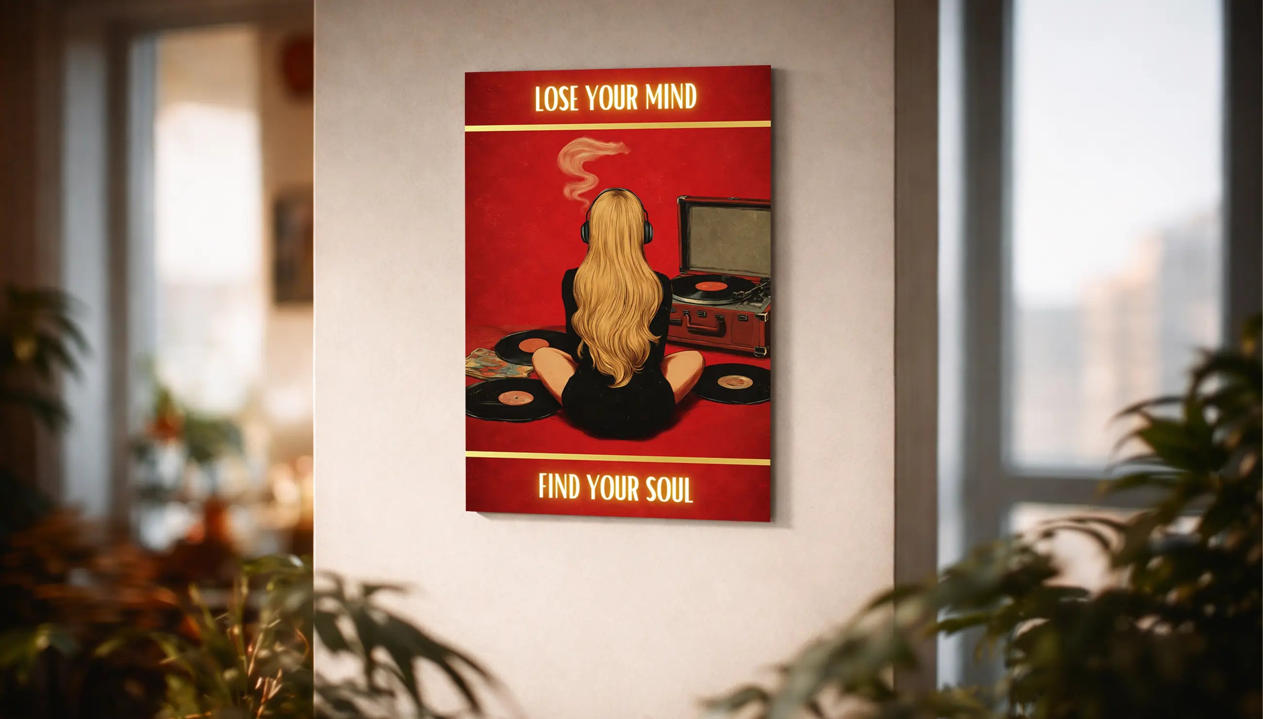 Metallbild - "Lose Your Mind Find Your Soul"