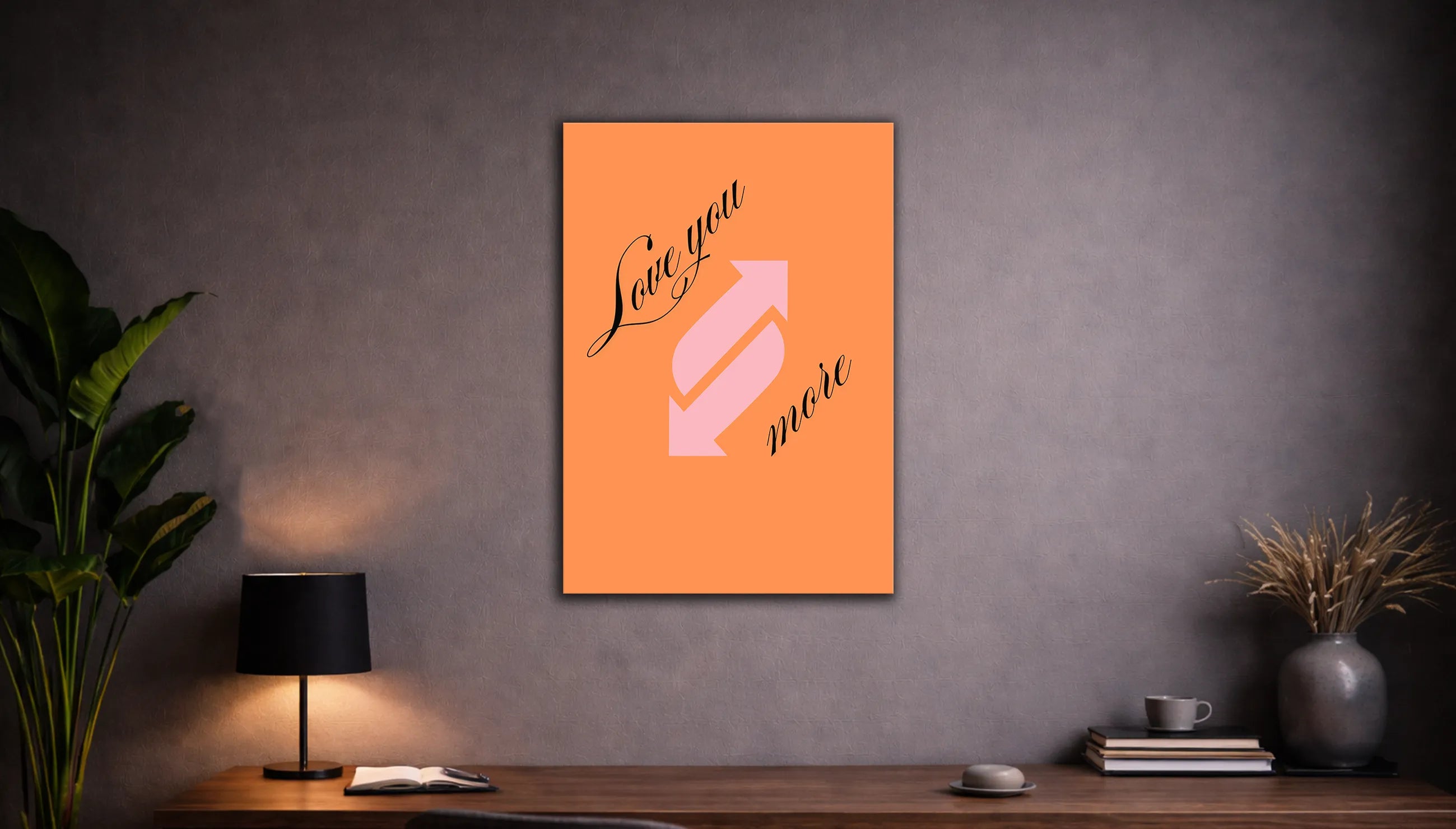 Metallbild - "Love You More"