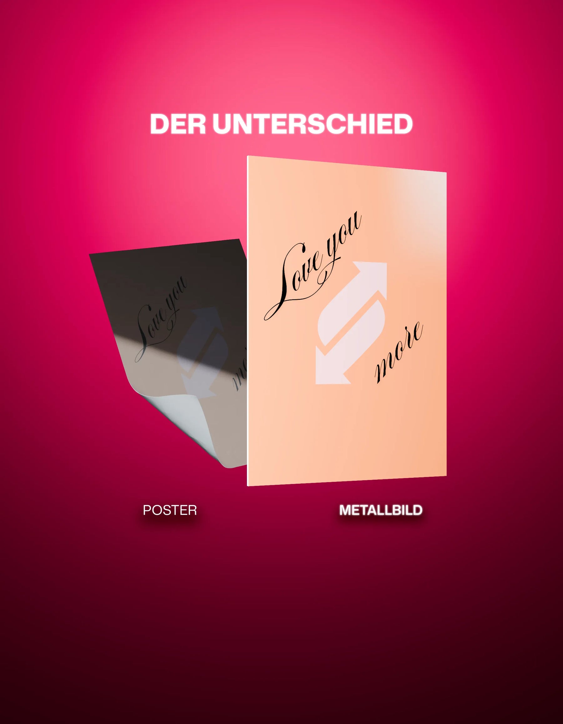 Metallbild - "Love You More"