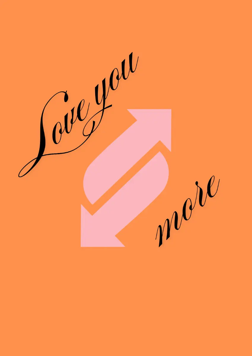Metallbild - "Love You More"