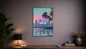 Metallbild - "Miami Comic"