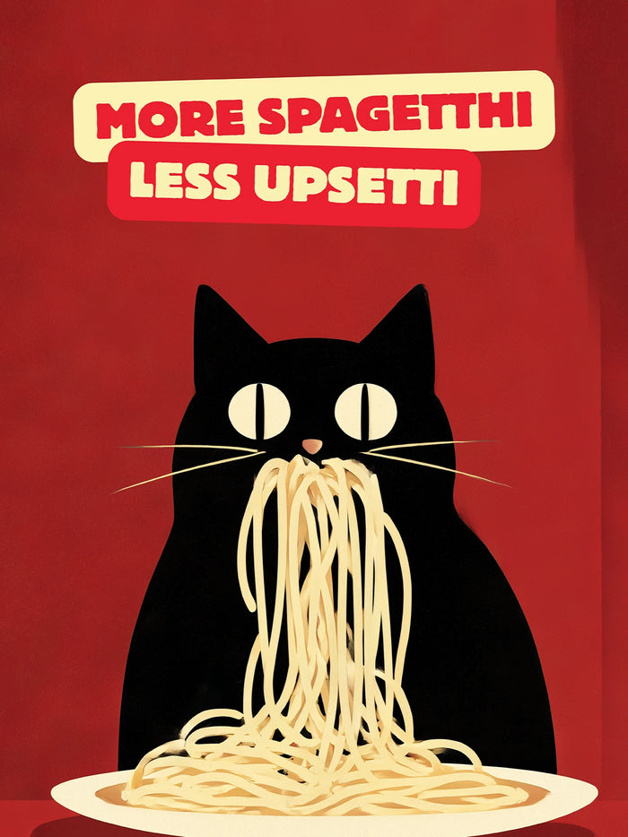 Metallbild - "More Spagetthi Less Upsetti"