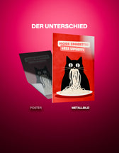 Metallbild - "More Spagetthi Less Upsetti"